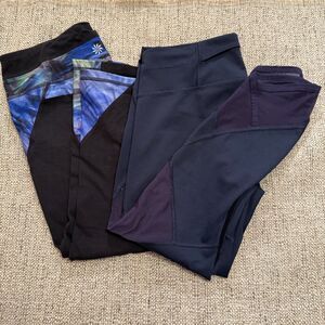 Athleta Women's Cropped Yoga Running Athletic Legging Bundle Small